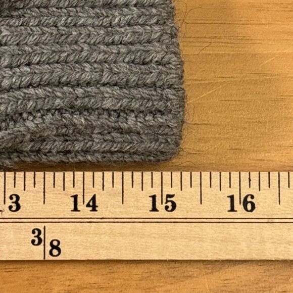 Zara Gray Blogger Sweater Favorite Fringed Knit Size Small S Turtleneck - Picture 8 of 12